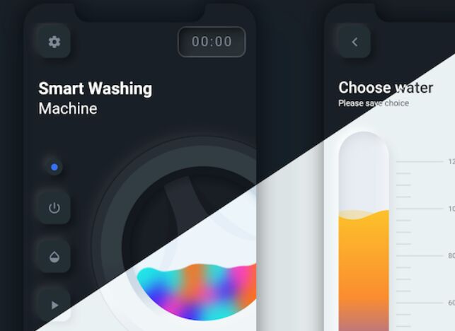 Flutter UI Challenge- SMART Washing Machine